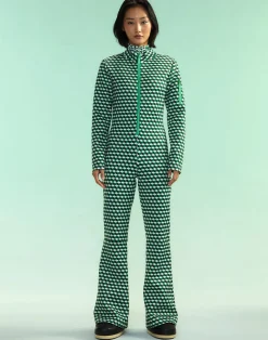 Online Cynthia Rowley Water Repellent Bonded Jumpsuit GRNMT
