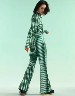 Online Cynthia Rowley Water Repellent Bonded Jumpsuit GRNMT