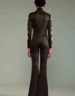 Outlet Cynthia Rowley Water Repellent Bonded Ski Suit BLKPNK