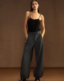 Discount Cynthia Rowley Wellesley Flannel Trouser HGREY