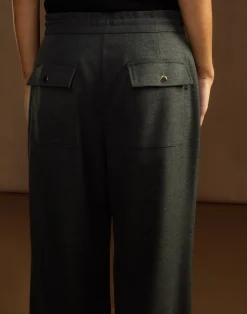 Discount Cynthia Rowley Wellesley Flannel Trouser HGREY