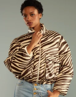 Best Cynthia Rowley Down Puffer Jacket ZEBRA